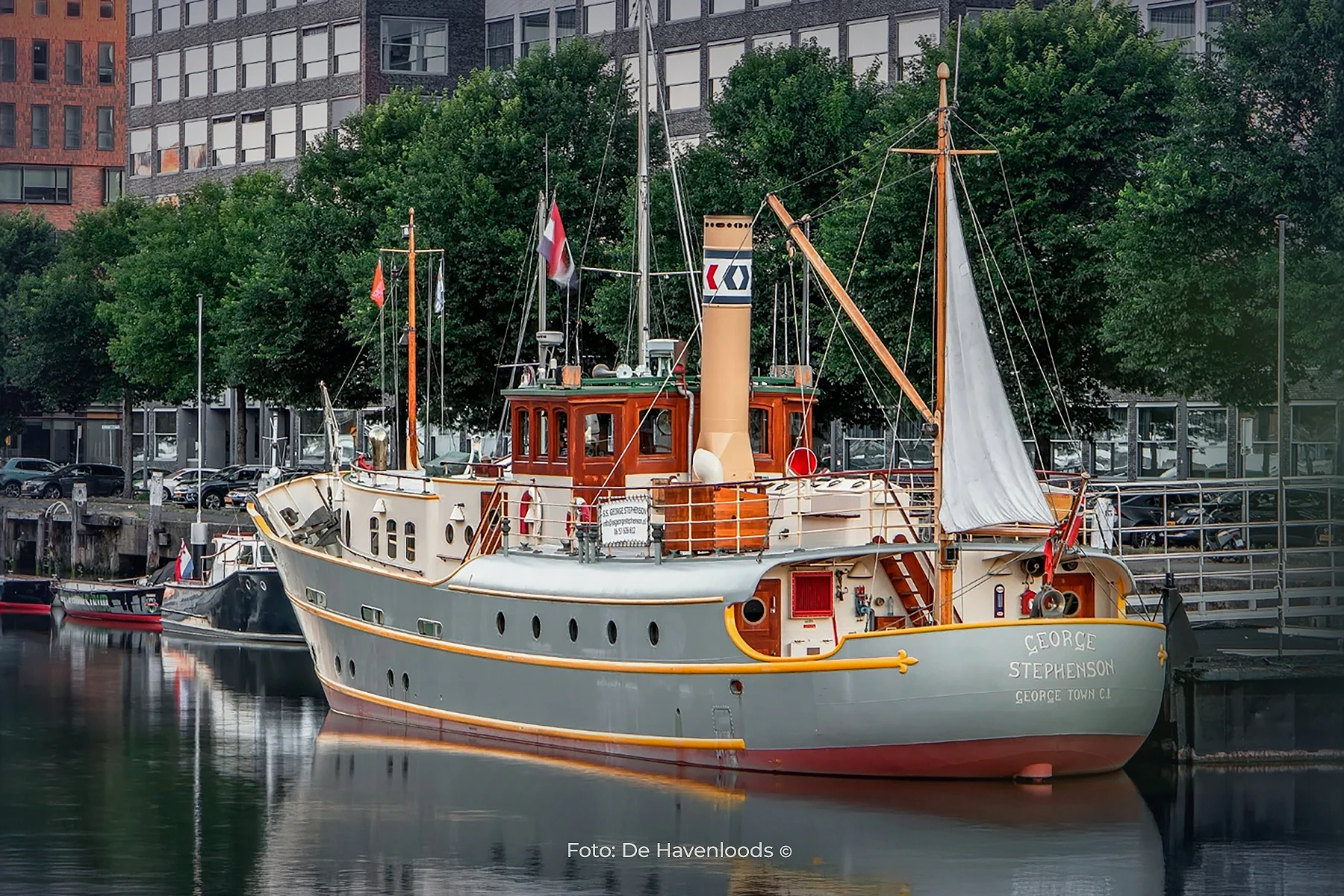 Klassiek stoombootinterieur Luxejacht interieurs